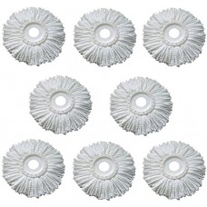 Deals, Discounts & Offers on Home Appliances - Royal Export Microfiber Spin Mop Refill (White, Pack of 8)