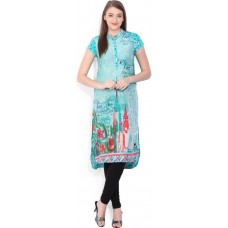 Deals, Discounts & Offers on Women Clothing - Biba Printed Women's Straight Kurta