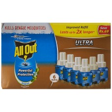 Deals, Discounts & Offers on Health & Personal Care - All Out Ultra Clear Refill Saver (270ml, Pack of 6)