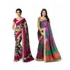 Deals, Discounts & Offers on Women Clothing - SCS Multicolor Bhagalpuri silk