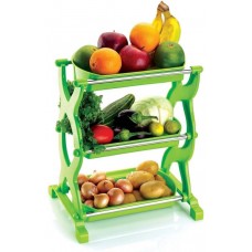 Deals, Discounts & Offers on Kitchen Containers - Cierie multi purpose Plastic Wall Shelf  (Number of Shelves - 3, Green)