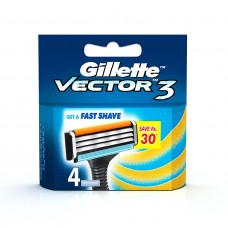 Deals, Discounts & Offers on Personal Care Appliances - Gillette Vector 3 - 4 Cartridges