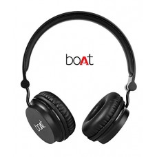 Deals, Discounts & Offers on Headphones - Boat Rockerz 400 On-Ear Bluetooth Headphones (Carbon Black)