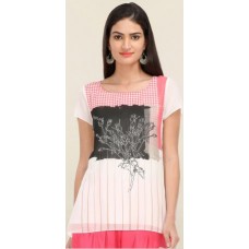 Deals, Discounts & Offers on Women Clothing - W White Printed Top