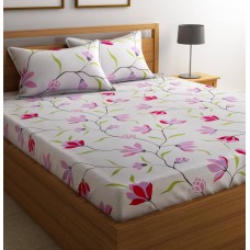 Deals, Discounts & Offers on Home Decor & Festive Needs - Flipkart SmartBuy Cotton Floral Double Bedsheet