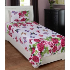 Deals, Discounts & Offers on Home Improvement - Zain Cotton Floral Single Bedsheet