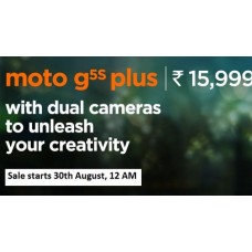 Deals, Discounts & Offers on Mobiles - Moto G5s Plus at Rs.15999  [Sale on 30th Aug at 12PM]