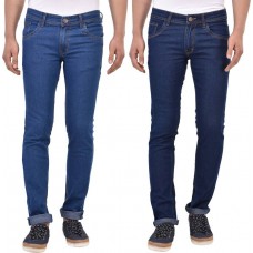 Deals, Discounts & Offers on Men Clothing - Stylox Slim Men's Multicolor Jeans  (Pack of 2)