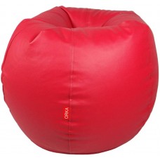 Deals, Discounts & Offers on Furniture - ORKA XXXL Bean Bag Cover (Without Beans)  (Red)