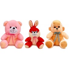 Deals, Discounts & Offers on Toys & Games - Richy Toys 25 Cm Combo Rabbit Monkey And Teddy Soft Toy