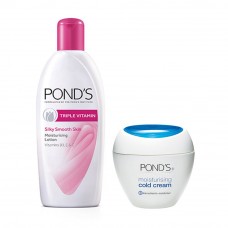Deals, Discounts & Offers on Beauty Care - POND'S Triple Vitamin Moisturising Body Lotion, 300ml with Free Moisturising Cold Cream, 30ml