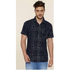 Deals, Discounts & Offers on Men Clothing - Globus Navy Printed Shirt