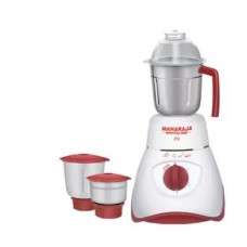 Deals, Discounts & Offers on Kitchen Applainces - Maharaja Whiteline Joy MX-130 550 W Mixer Grinder (White & Red/3 Jar)