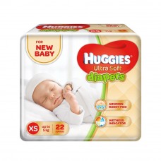 Deals, Discounts & Offers on Baby Care - Huggies Ultra Soft for New Baby XS Size Diapers (22 Count)