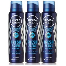 Deals, Discounts & Offers on Personal Care Appliances - Nivea Fresh Active Deodorant, 150ml (Buy 2 Get 1 Free)