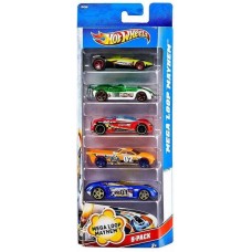 Deals, Discounts & Offers on Toys & Games - Hot Wheels Five-Car Assortment Pack  (Multi Color)
