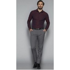 Deals, Discounts & Offers on Men Clothing - Weststreet by Westside Grey Slim Fit Textured Trousers