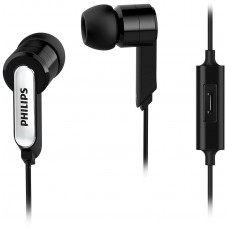 Deals, Discounts & Offers on Mobile Accessories - Philips SHE1405BK/94 In-Ear Headphone Headset With Mic - Black