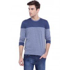 Deals, Discounts & Offers on Men Clothing - Campus Sutra Solid Men Round Neck Blue T-Shirt