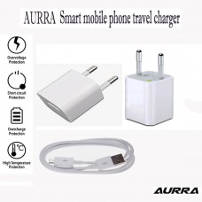 Deals, Discounts & Offers on Mobile Accessories - AURRA Heavy Duty Fast Charging 2 AMP Charger Adapter With Charging Cable