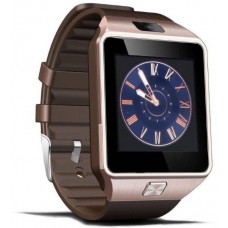 Deals, Discounts & Offers on Watches & Wallets - Zakk DZ 09 With Sim Card Support Smartwatch  (Brown Strap Regular)