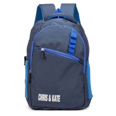 Deals, Discounts & Offers on Accessories - Chris & Kate Navy Blue Spacious School Bag