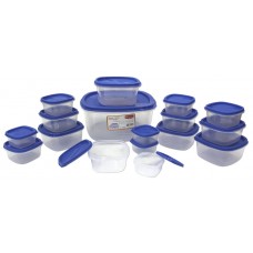  Princeware SF Pak Container Set, 17-Pieces, Blue