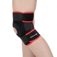 Deals, Discounts & Offers on Sports - Strauss Adjustable Knee Support Patella, Free Size (Black)
