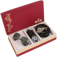Deals, Discounts & Offers on Watches & Wallets - AXE Style Special Combo of Watch, Belt and Sunglass Men's/Boy’s Combo