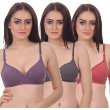 Deals, Discounts & Offers on Women Clothing - Embibo Women's Full Coverage Multicolor Bra