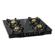 Deals, Discounts & Offers on Home & Kitchen - Sunflame Pearl 4 Burner Glass Top Gas Stove (Black)