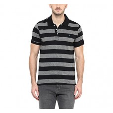 Deals, Discounts & Offers on Men Clothing - American Crew Men's Polo Collar Stripes T-Shirt