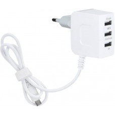 Deals, Discounts & Offers on Mobile Accessories - Cion 3 USB Port Wall Charger Adapter for all Smartphones Mobile Charger