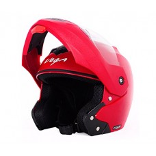 Deals, Discounts & Offers on Car & Bike Accessories - Vega Crux HE1283 Full Face Helmet (Red, L)