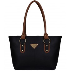 Deals, Discounts & Offers on Watches & Handbag - Fristo Women's Handbag(FRB-204)Black and Tan