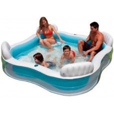Deals, Discounts & Offers on Toys & Games - Wishkart Intex Family Swim Center Lounge Pool  (Multicolor)