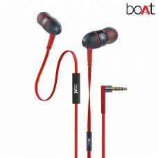 Deals, Discounts & Offers on Mobile Accessories - Boat BassHeads 225 In-Ear Super Extra Bass Headphones (Red)