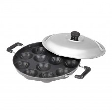 Deals, Discounts & Offers on Home & Kitchen - BMS Lifestyle Non-Stick 12 Cavity Appam Patra Side Handle with lid