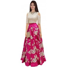 Deals, Discounts & Offers on Women Clothing - F Plus Fashion Embroidered Lehenga Choli