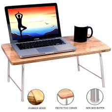Deals, Discounts & Offers on Laptop Accessories - Wudore Solid Wood Foldable Bed Laptop Table 