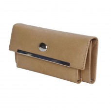 Deals, Discounts & Offers on Watches & Handbag - Mtuggar Artificial Leather Beige Ladies Wallet