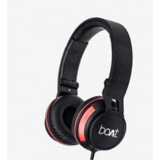 Deals, Discounts & Offers on Headphones - Boat Bassheads 600 On the Ear Headphone (Black/Red)
