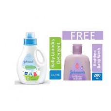 Deals, Discounts & Offers on Baby Care - Johnson's Baby Laundry Detergent  (1L) + Johnson's Bedtime Bath 200ml Free