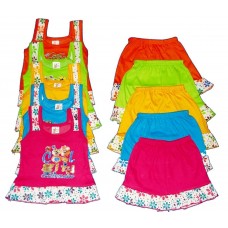 Deals, Discounts & Offers on Baby & Kids - 5 Piece Baby Girls Cotton Dress (PF044_Multicolor_12-18 Months)