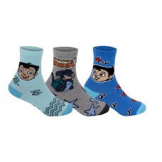 Deals, Discounts & Offers on Baby & Kids - Supersox Chhota Bheem New Born Baby Pack of 3 Combed Cotton Socks
