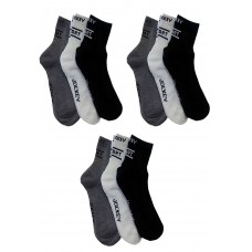 Deals, Discounts & Offers on Accessories - Jockey Men'S Pack Of 9 Ankle Sock (Bwas06_Black, White & Grey_Free Size)