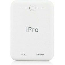 Deals, Discounts & Offers on Power Banks - Ipro IP1042 10400 mAh Power Bank  (White, Lithium-ion)