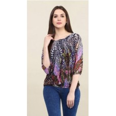 Deals, Discounts & Offers on Women Clothing - Mayra Multicolor Printed Top