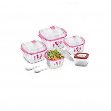 Deals, Discounts & Offers on Kitchen Containers - BMS Hot & Fresh Casserole Serving Gift set of 7 Pcs ,Pink