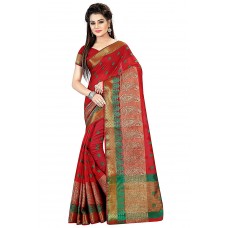 Deals, Discounts & Offers on Women Clothing - Royal Export Women's Cotton Silk Saree (Red)